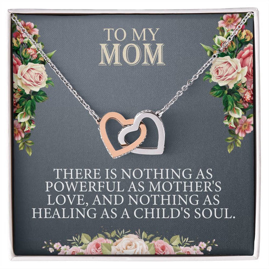 To My Mom | Interlocking Hearts necklace